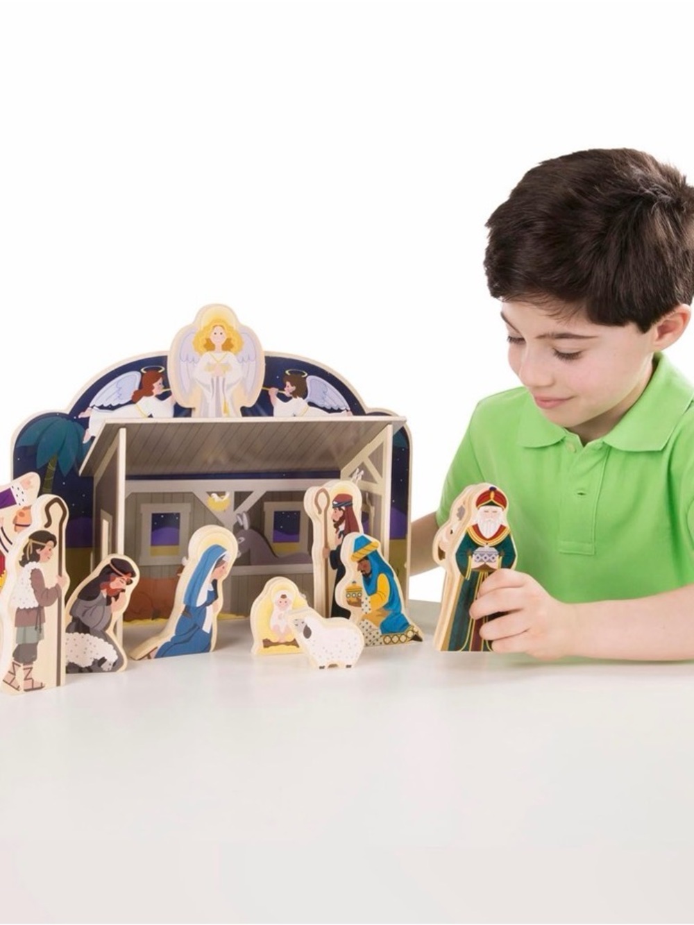 MELISSA AND DOUG Full Wooden Nativity Play Set - BRAND NEW